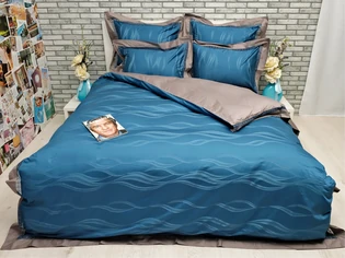 Купить цветное постельное шелковый жаккард Украина в сети магазинов LaScala.ua JP-49
